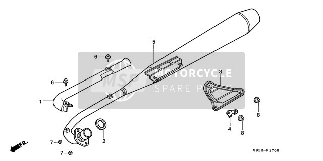 18240179700, Cubierta,  Tubo Escape, Honda, 0